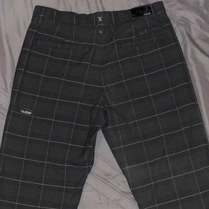 Men’s Hurley Pants, Dark Gray Plaid